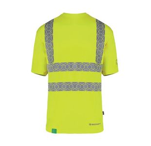 Beeswift Envirowear High Visibility Short Sleeve T-Shirt Saturn Yellow 3XL EWCTSSY3XL