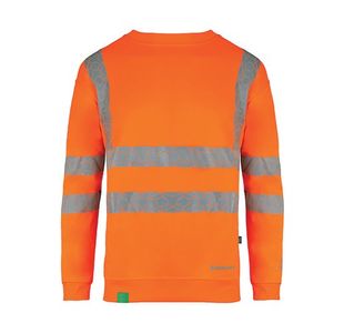 Beeswift Envirowear High Visibility Sweatshirt Orange 4XL EWCSSOR4XL
