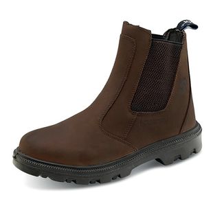 Beeswift Sherpa PU Rubber S3 Leather Upper Dealer Boots 1Pr Brown 9 SDB09