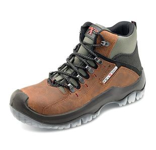 Beeswift Click Traders Traxion Xtra Grip S3 Leather Upper Boots 1Pr Brown 7 TBBR07