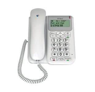 BT Decor 2200 Corded Analogue Telephone White 61127
