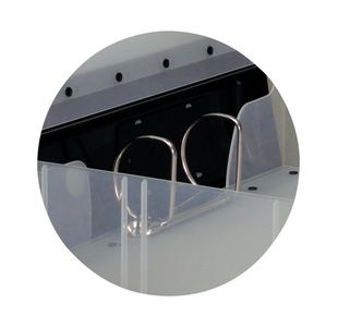 Hermes Heavy Duty 80mm 2D-Ring Polypropylene Box File A4 Black 8.BA4.001