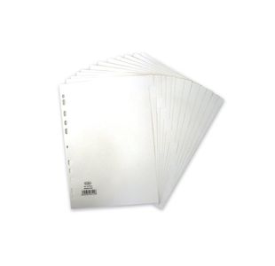 Elba 12-Part Divider 160gsm Multipunched A4 White 400007502