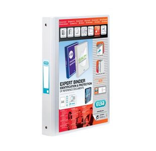 Elba Vision 25mm 4 O-Ring Binder PP A4 White 100080879