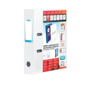 Elba Vision 70mm Lever Arch File A4 White 100080894