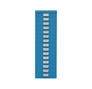 Bisley 15 Multidrawer Cabinet 279x380x860mm Azure Blue BY78741