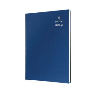 Collins Academic Diary Day Per Page A4 Blue 2026-2027 44MBLU26