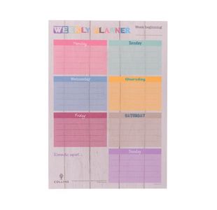 Collins Brighton Weekly Planner Desk Pad 60 Pages A4 DPWA4-01