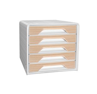 CEP Silva Smoove 5 Drawer Module White/Beech 1071111021