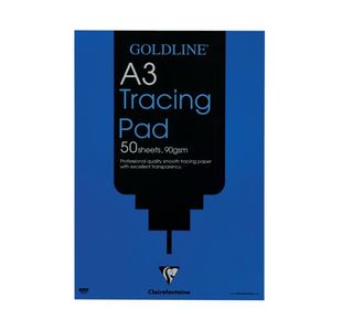Clairefontaine Goldline Professional Tracing Pad 90gsm 50 Sheets A3 GPT1A3