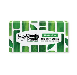 Cheeky Panda Biodegradable Bamboo Dry Wipes 100 Wipes (Pack of 6) DRYWX6