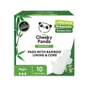 Cheeky Panda Pads with Bamboo Lining + Core Night (Pack of 6) SPADS350mm
