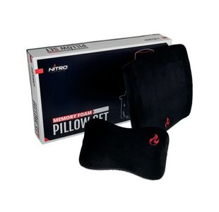Nitro Concepts Ergonomic Memory Foam Pillow Set Black/Red GC-03W-NR