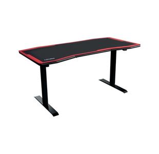 Nitro Concepts D16E Sit/Stand Gaming Desk 1600x800x710-1210mm Carbon Red GC-051-NR