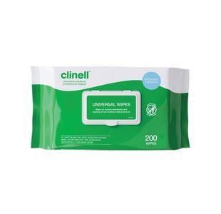 Clinell Universal Sanitising Wipes (Pack of 200) CW200
