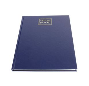 Collins Visitors Book Leathergrain 192 Pages 40 825025/1