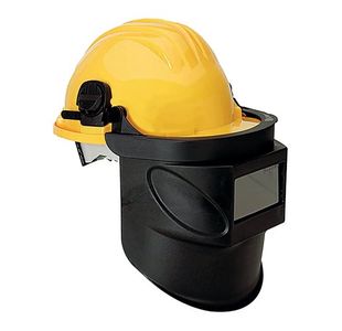 Climax Helmet Mounted Welding Shield Yellow CX415AWS