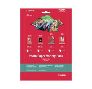 Canon Photo Paper Variety Pack and 10x15cm (Pack of 20) 0775B079