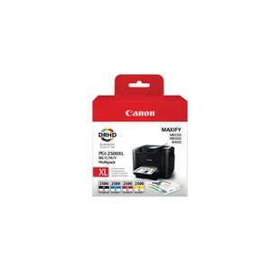 Canon PGI-2500XL Ink Cartridges High Yield CMYK Multipack 9254B010