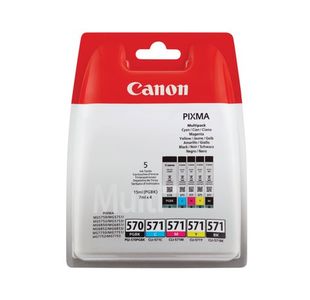 Canon PGI-570/CLI-571 Ink Cartridges PGBK/CMYK Multipack 0372C006