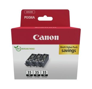 Canon PGI-35 Ink Cartridge Black Triple Pack 1509B028