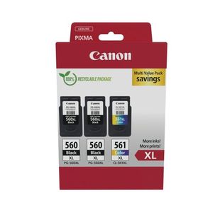 Canon PG-560XL x 2/CL-561XL Ink Cartridges High Yield K/CMY Multipack 3712C009