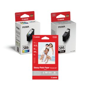Canon PG595/CL586 + GP-501 50 Sheet Photo Paper Value Pack 7171C004