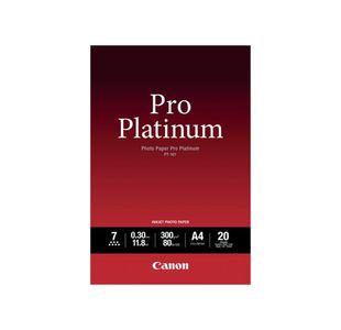 Canon PT-101 Pro A4 Platinum Photo Paper (Pack of 20) 2768B016