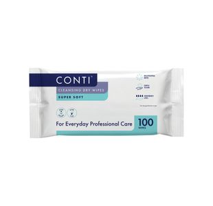 Conti Cleansing Dry Wipes Super Soft Large 100 Wipes Pack of 16 CXW110