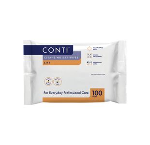 Conti Cleansing Dry Wipes Lite Small 100 Wipes Pack of 32 CLW010