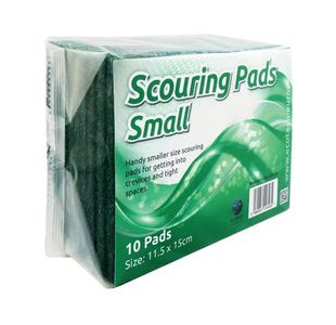 Economy Scourer Flat 150x115mm Green (Pack of 10) VOW/SC.01/10