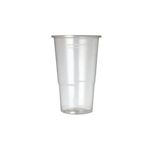 Plastic Half Pint Glass Clear (50 Pack) 0510033