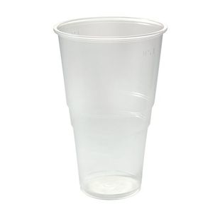 Plastic Pint Glasses Clear (50 Pack) 0510043