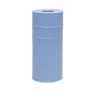 2Work Hygiene Paper Roll 2-Ply 250mmx40m Wrapped Blue CPD43579