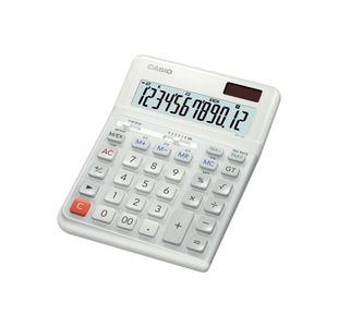 Casio DE-12E 12 Digit Ergonomic Large Desktop Calculator White DE-12E-WE