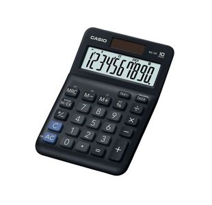 Casio MS-10F 10 Digit Desk Calculator Black MS-10F-WA
