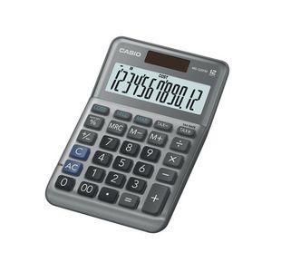 Casio MS-120FM 12 Digit Desk Calculator Grey MS-120FM-WA