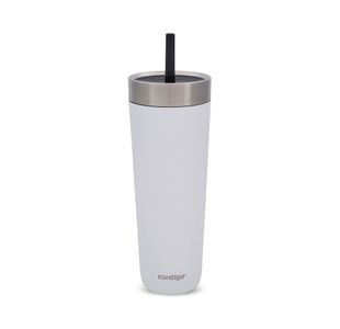 Contigo Luxe Stainless Steel Insulated Travel Tumbler/Straw 24oz Salt 2212917