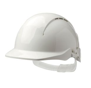 Centurion Concept Core Full Peak Slip Ratchet Vented Safety Helmet White CNS09CWF