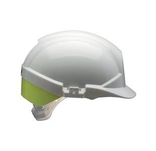 Centurion Reflex Safety Helmet with Yellow Rear Flash White CNS12WHVYA