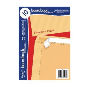 County Stationery C5 Board Back Manilla Envelopes x10 (Pack of 10) C524