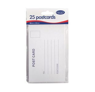 County Stationery White Postcards x25 (Pack of 12) C230