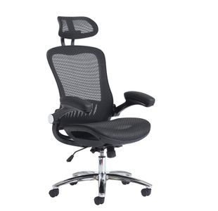 Curva high back mesh chair - black