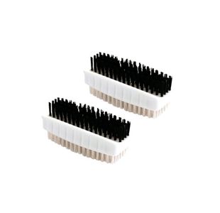 Nail Brushes Plastic Twin Pack White VOW/CL.190/2