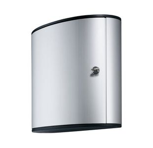 Durable Key Safe Box with Key Lock 36 Keys Silver 195223