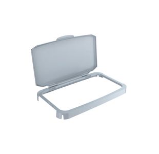 Durable 60L Hinged Bin Lid Grey Recycling Bin Lid Food Safe Durabin 1800500050