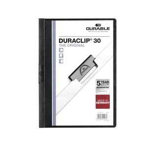 Durable Clip Folder DURACLIP 30 A4 Black (Pack of 25) 2200/01