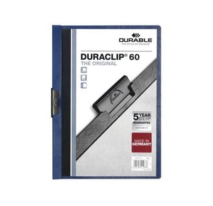 Durable Clip Folder DURACLIP 60 A4 Dark Blue (Pack of 25) 2209/07
