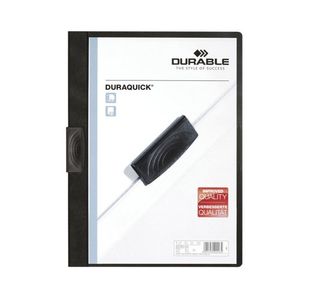 Durable DURAQUICK 20 Clip Folder A4 Black (Pack of 20) 2270/01
