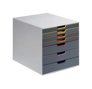 Durable Varicolor 7 Drawer Desktop Organiser Colour Coded A4+ 760727